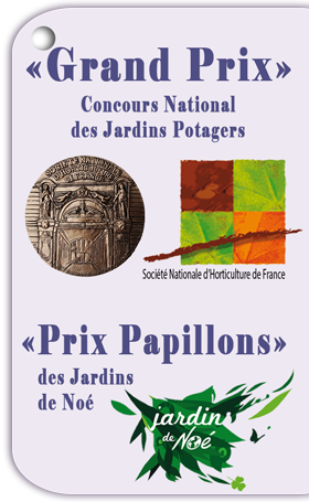 Le Potager en carrés à la française récompensé au concours national des jardins potagers et par Noé Conservation
